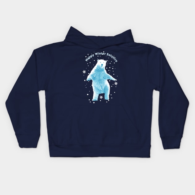 Happy Winter Solstice Kids Hoodie by emma17